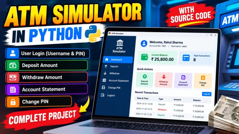ATM Simulator Using Python