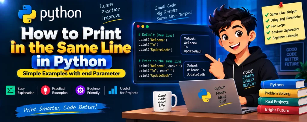 How to Print in the Same Line in Python
