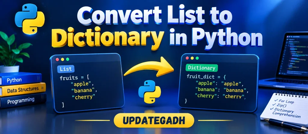 How to Convert List to Dictionary in Python