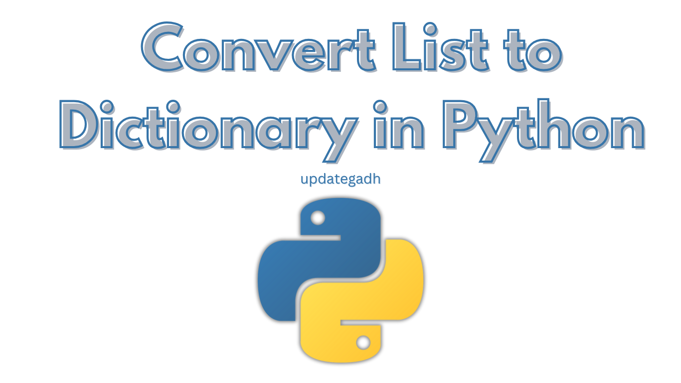 Convert List to Dictionary in Python