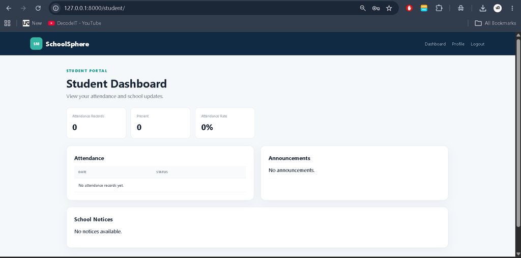 School Management System Using Python Django