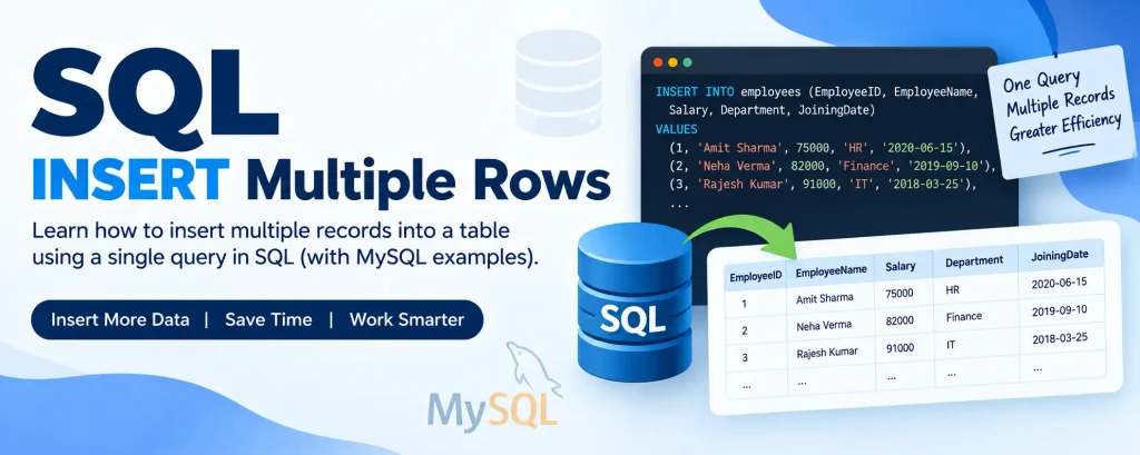 SQL INSERT Multiple Rows: A Time-Saving Technique