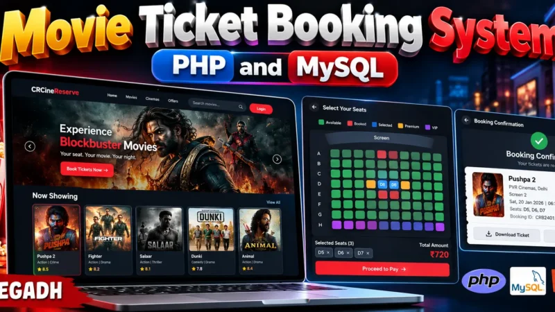 Movie Ticket Booking System PHP and MySQL