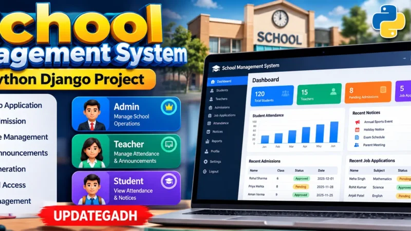 School Management System Using Python Django