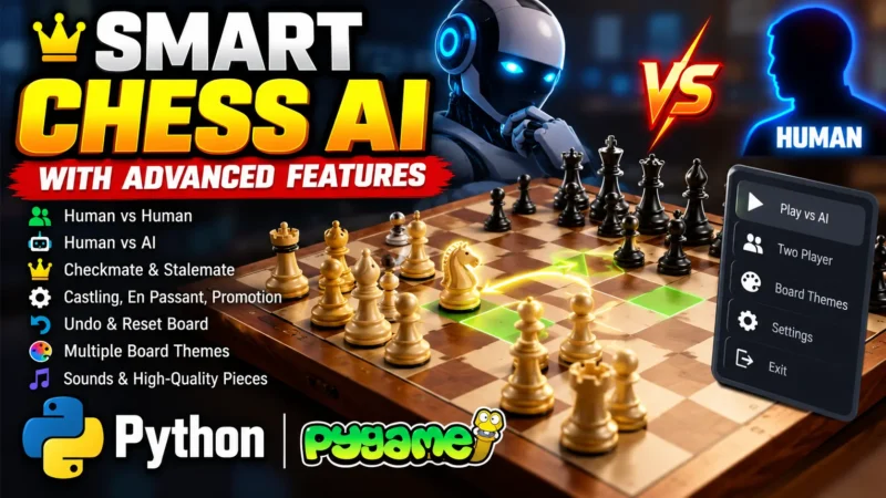 Smart Chess AI with Advanced Features Using Python