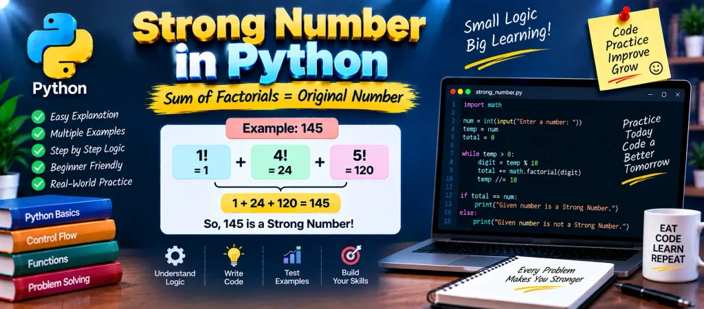 Strong Number in Python