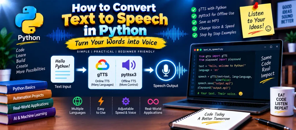 How to Convert Text to Speech in Python