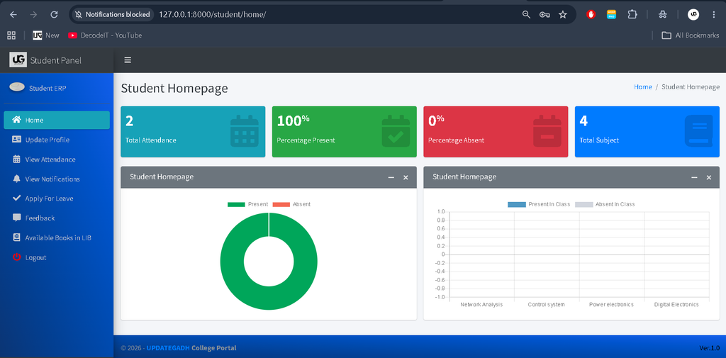 College Management System Using Python and Django