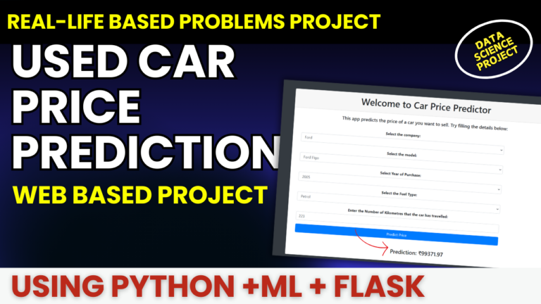 Car Price Predictor using Python