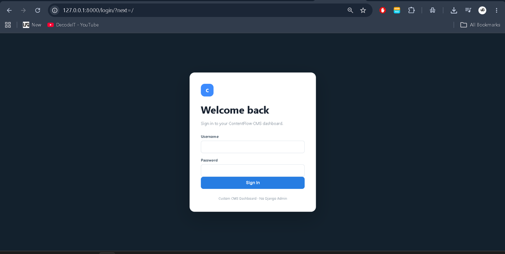 Content Management System in Python Django with Source Code