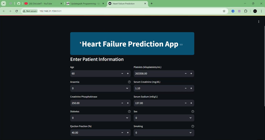 Heart Attack Prediction Using Machine Learning