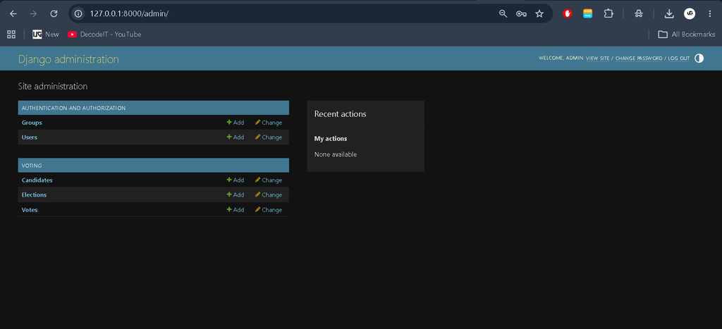 Online Voting System Using Python Django