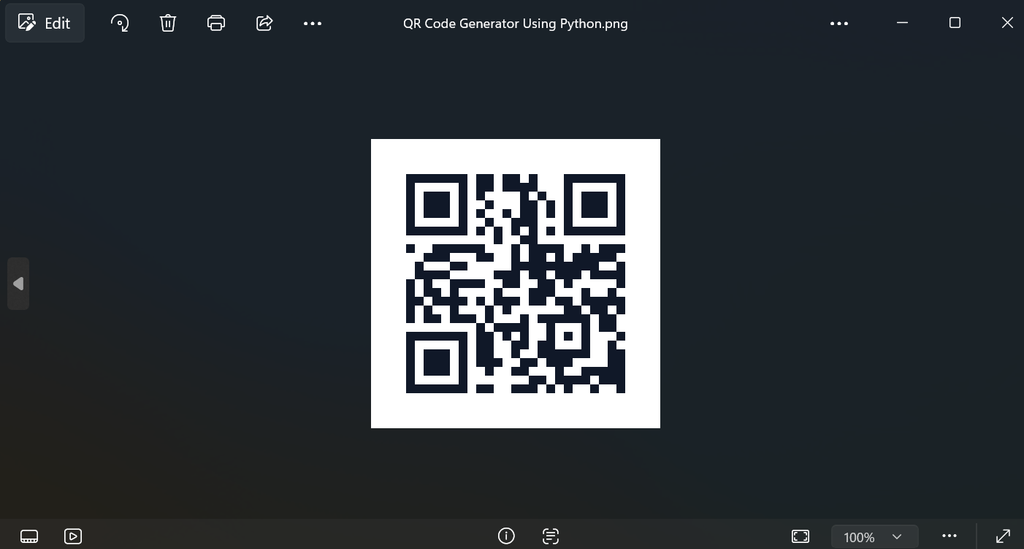 QR Code Generator Using Python