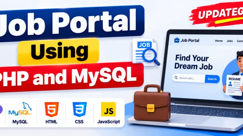 Job Portal Using PHP and MySQL