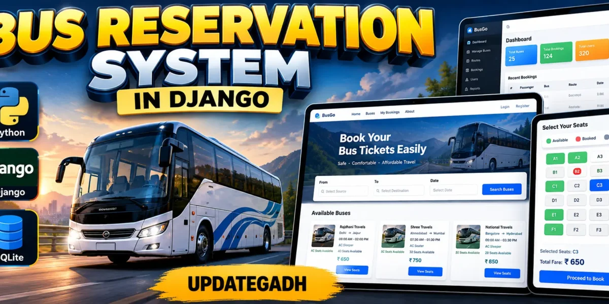 Bus Reservation System using Python Django