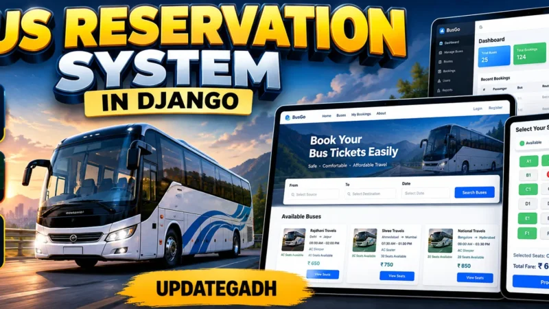 Bus Reservation System using Python Django