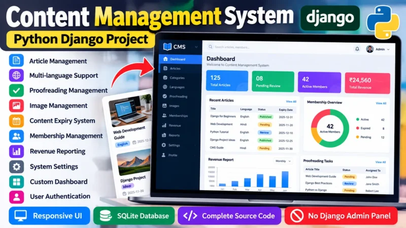 Content Management System in Python Django