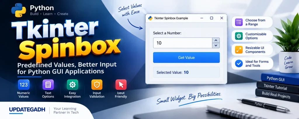 Python Tkinter Spinbox Widget
