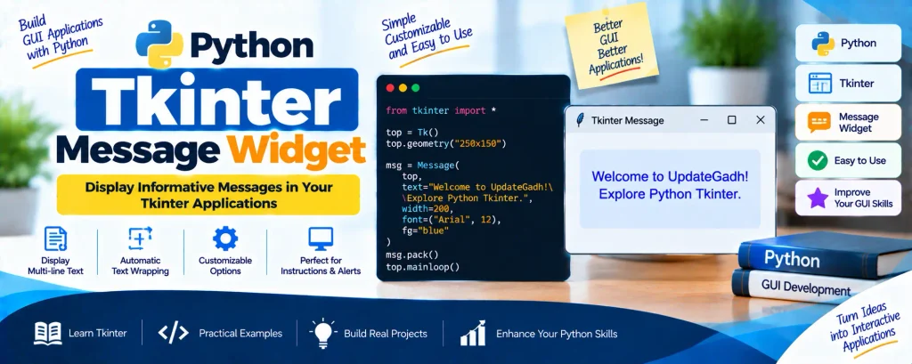 Python Tkinter Message Widget