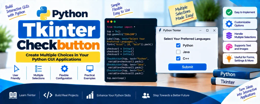Python Tkinter Checkbutton - A Complete Guide