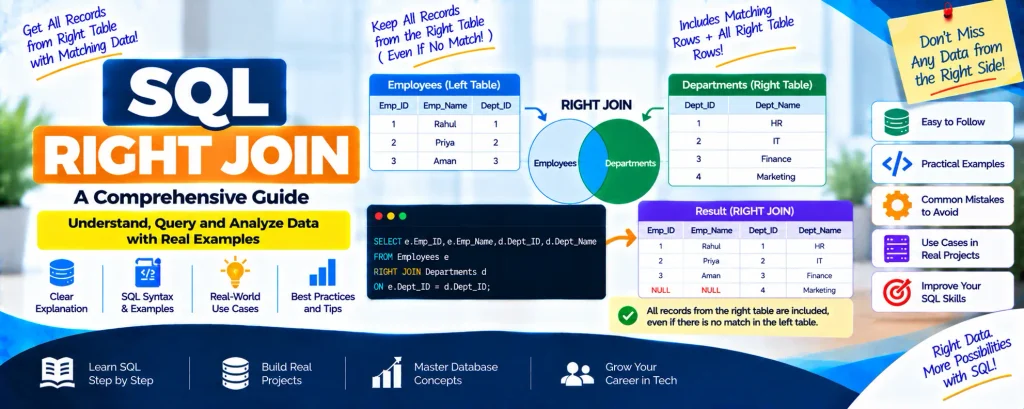SQL RIGHT JOIN: A Comprehensive Guide