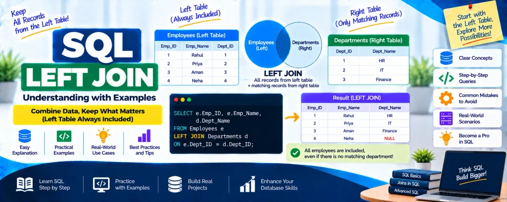 Understanding SQL LEFT JOIN with Examples
