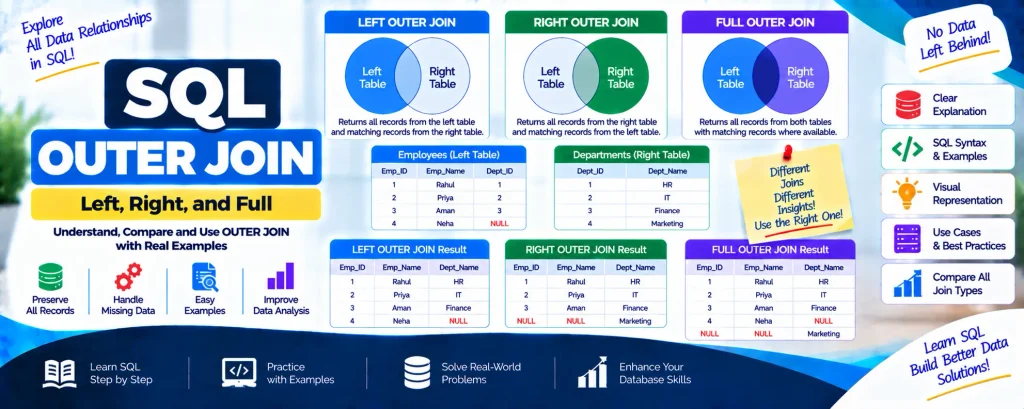 SQL OUTER JOIN: A Comprehensive Guide