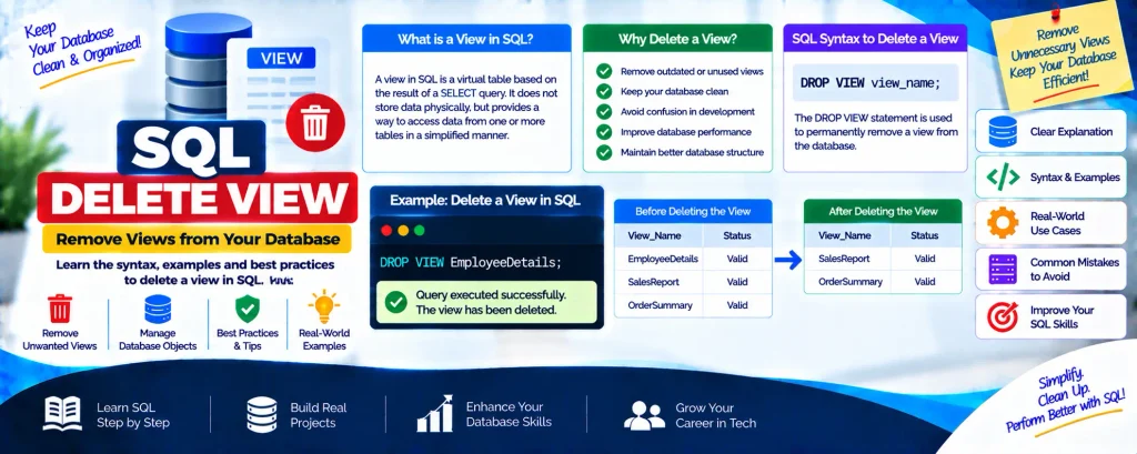 SQL DELETE VIEW