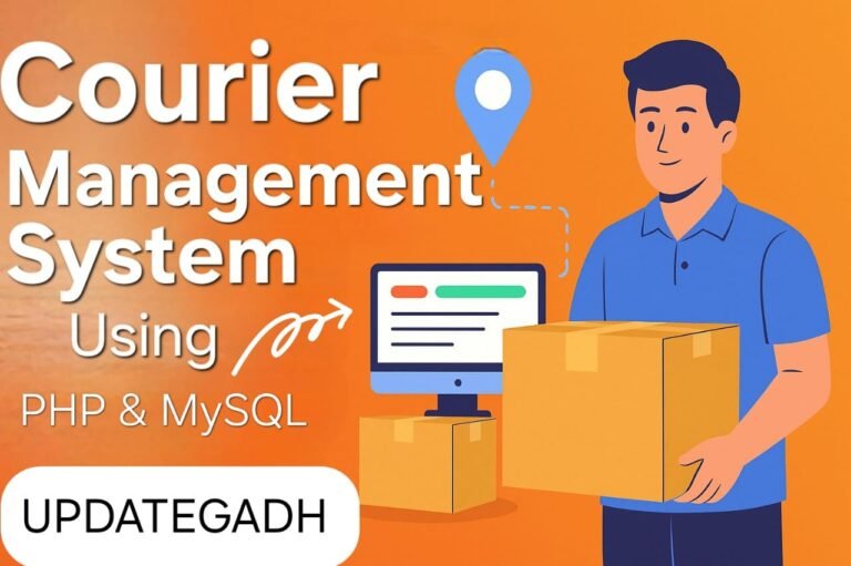 Courier Management System using PHP and MySQL