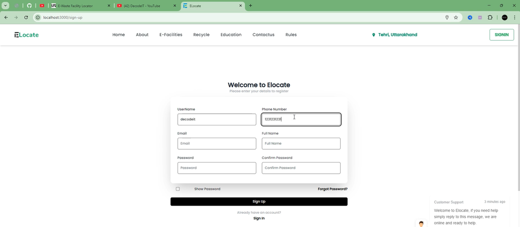 E-Waste Facility Locator Using React-2