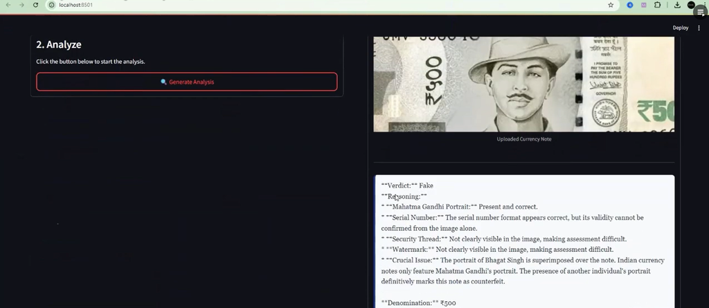 Fake Currency Detection Using AI and Python