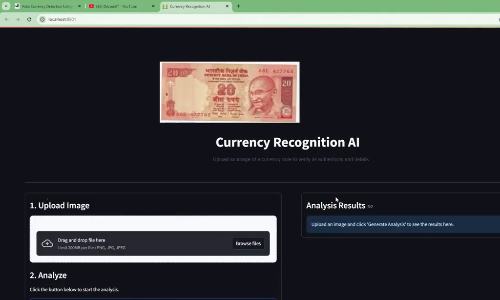 Fake Currency Detection Using AI and Python