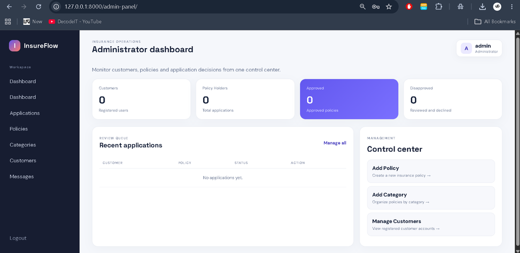 Insurance Management System Using Django