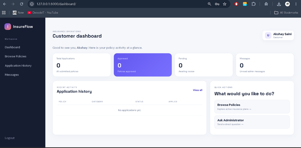 Insurance Management System Using Django