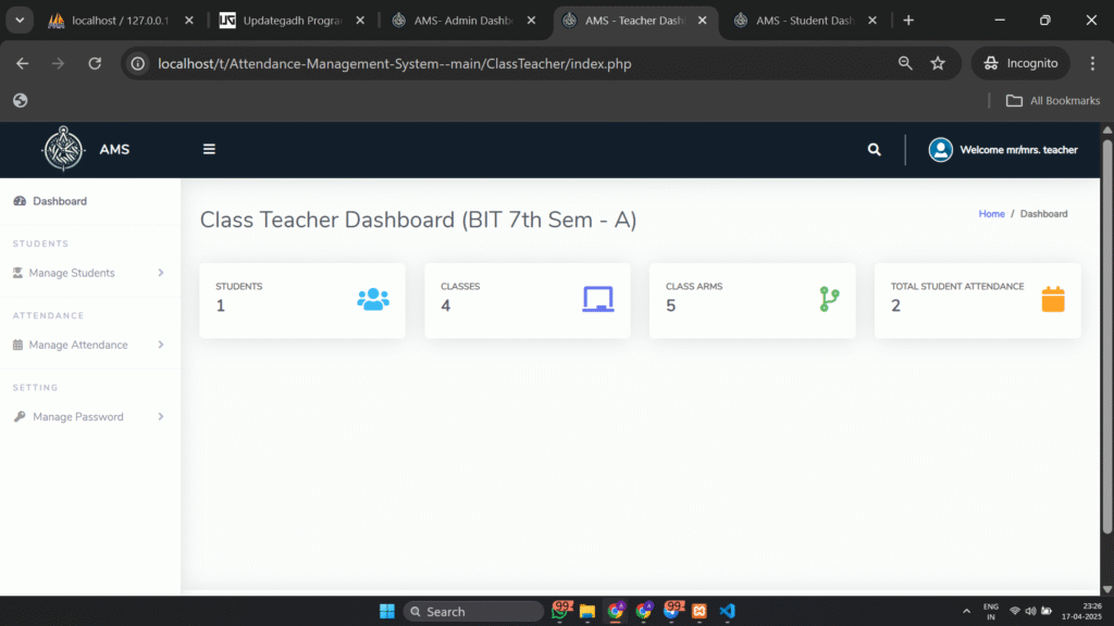 Screenshot-2025-04-17-232619-1024x576 ✅ Best Attendance Management System with PHP & MySQL – Paid Project by UPDATEGADH