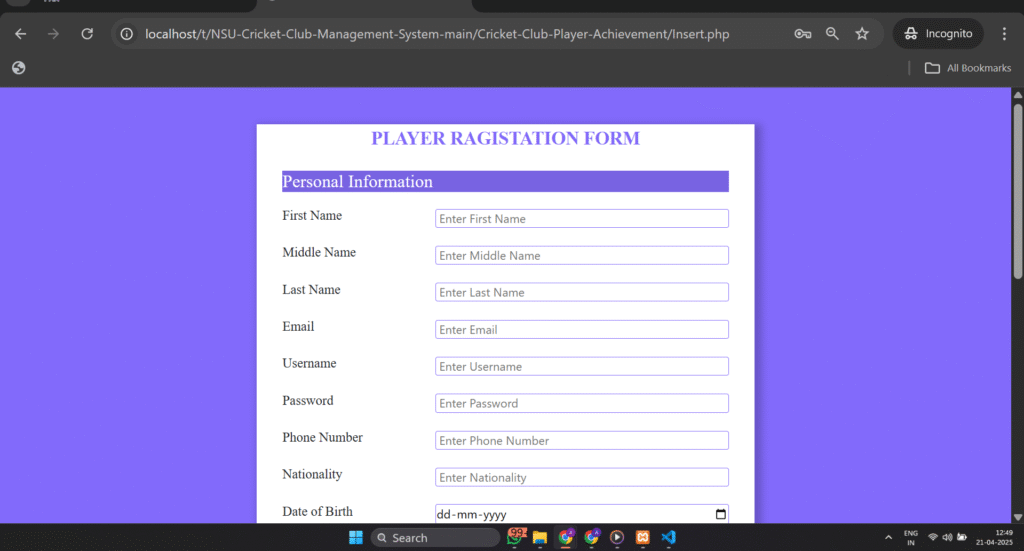 Screenshot-2025-04-21-124920-1024x551 🔥 Cricket Club Management System in PHP and MySQL – A Complete Web-Based Solution