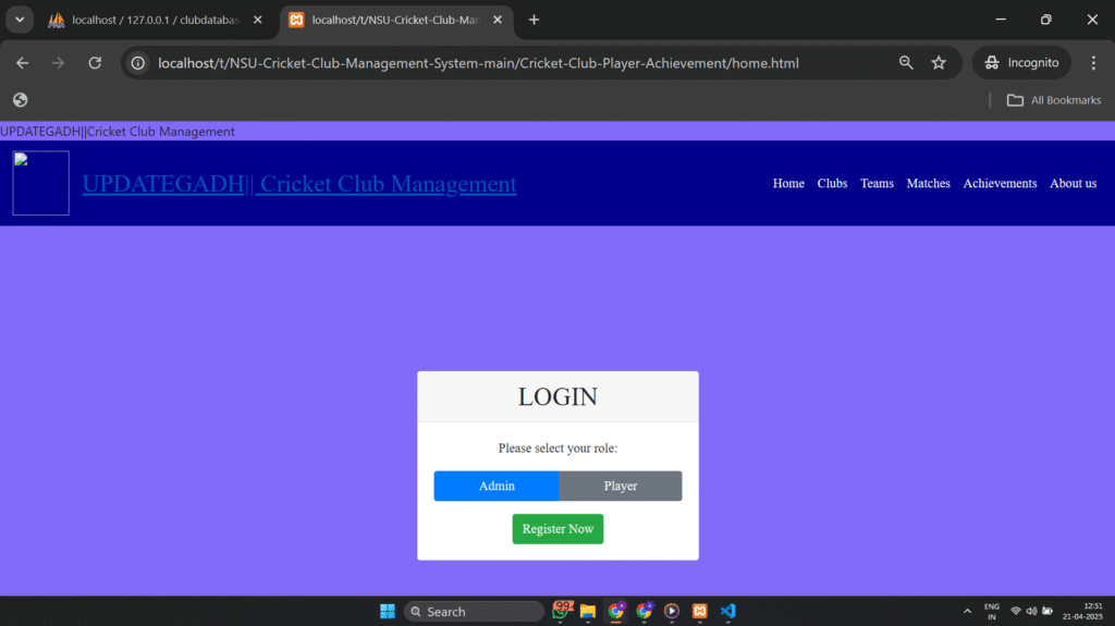 Screenshot-2025-04-21-125128-1024x575 🔥 Cricket Club Management System in PHP and MySQL – A Complete Web-Based Solution