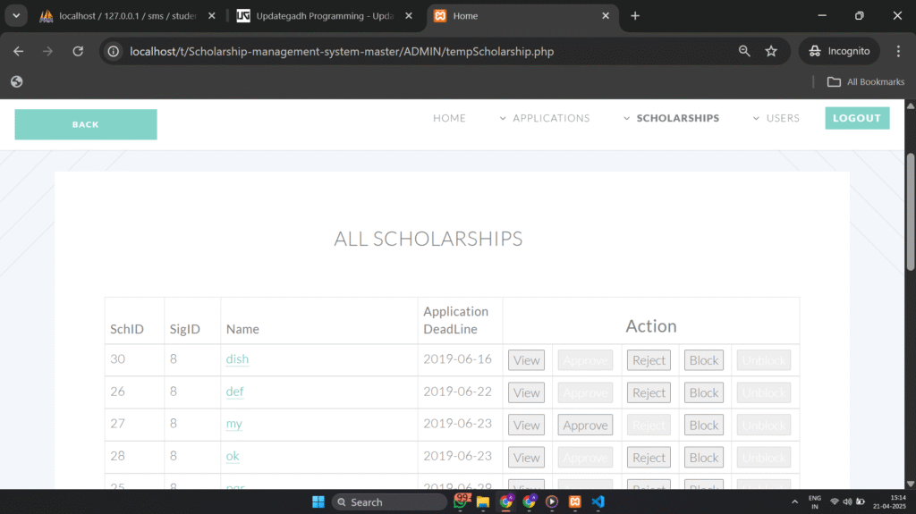 Screenshot-2025-04-21-151438-1024x575 🎓 Best Scholarship Management System using PHP and MySQL | Project by UPDATEGADH