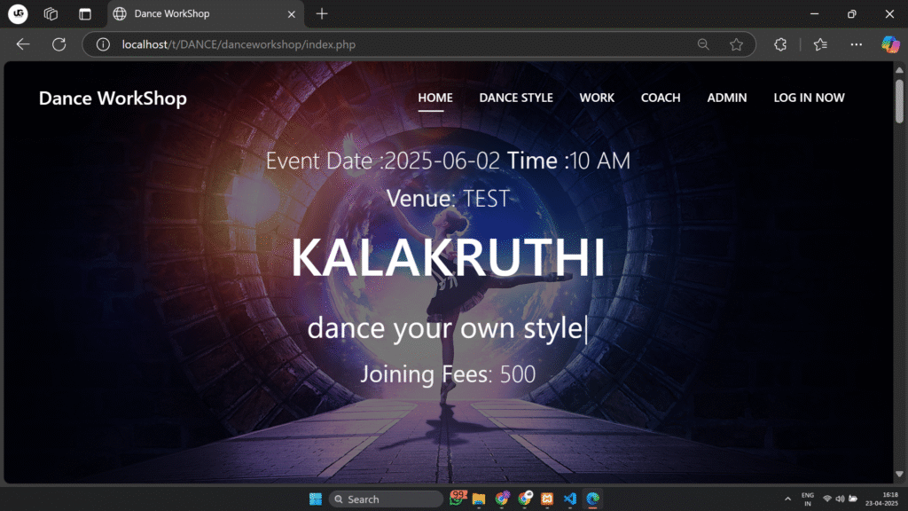Screenshot-2025-04-23-161816-2-1024x576 Dance Academy Management System Using PHP & MySQL