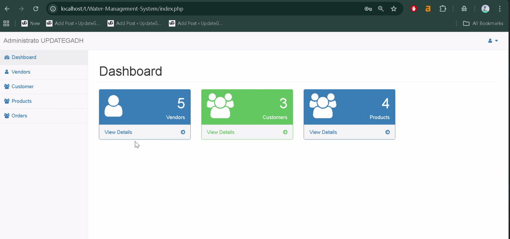 Water Management System Using PHP and MySQL-2