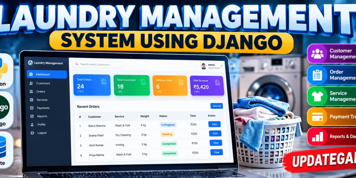 Laundry Management System Using Python Django