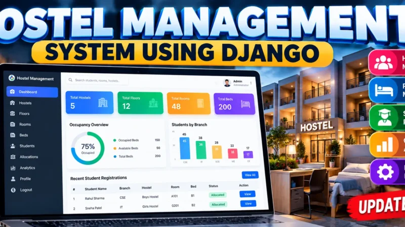 Hostel Management System Using Python Django