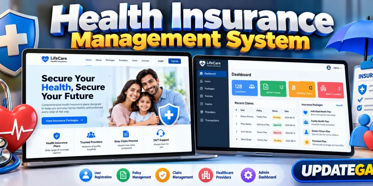 Health Insurance Management System Using PHP and MySQL