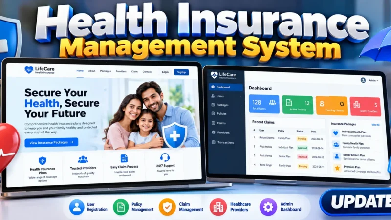 Health Insurance Management System Using PHP and MySQL