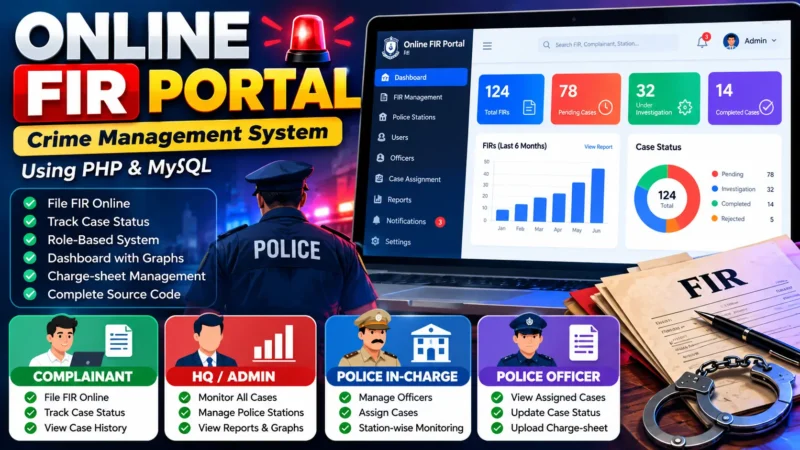 Online FIR Portal Using PHP and MySQL