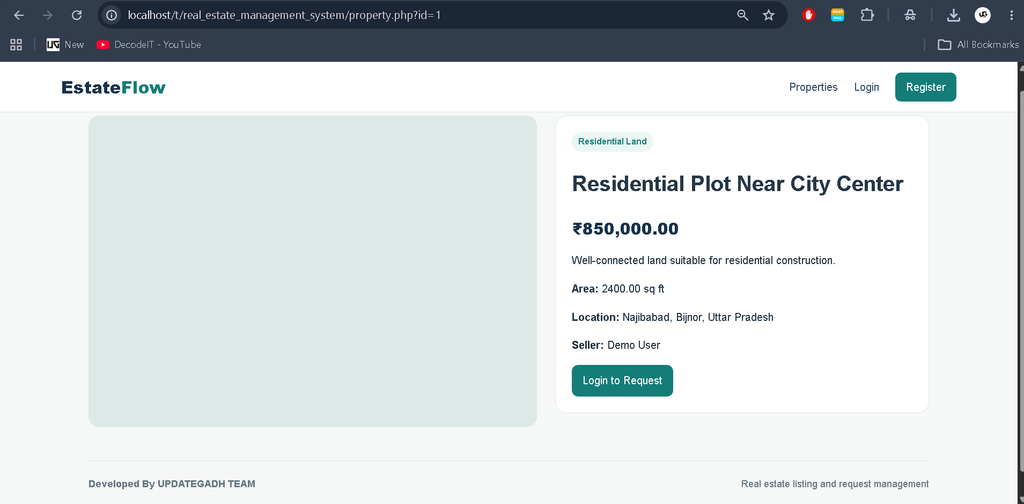 Real Estate Management System in PHP with Source Code