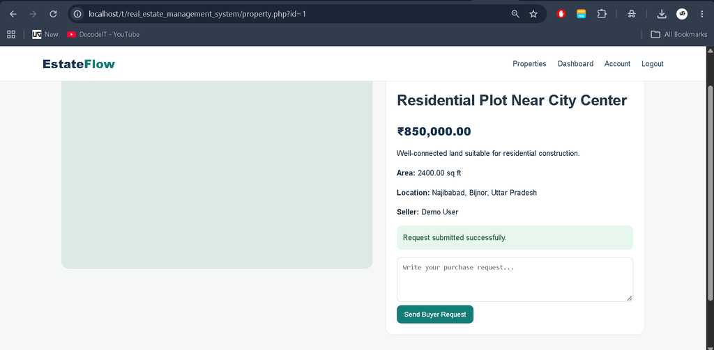 Real Estate Management System in PHP with Source Code