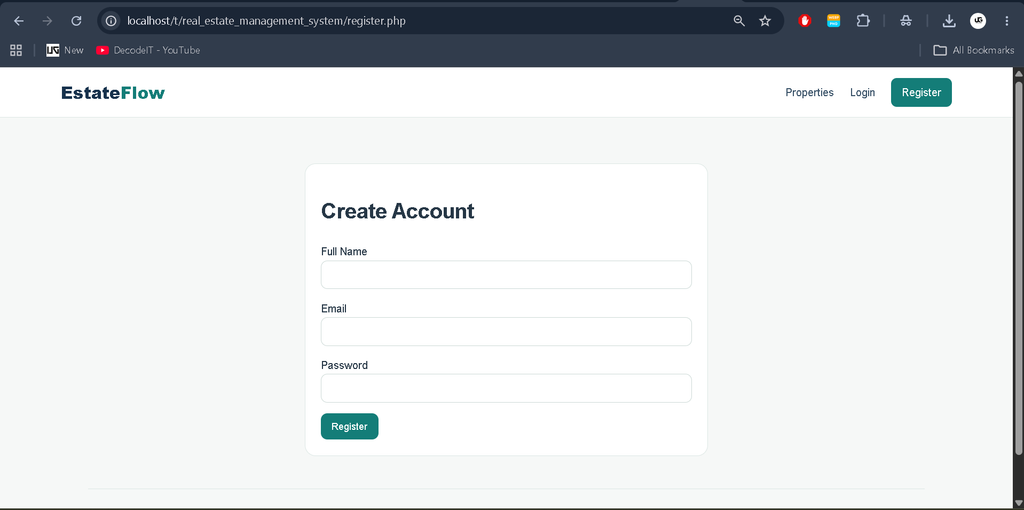 Real Estate Management System in PHP with Source Code
