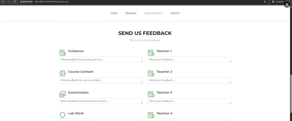 Student Feedback System using Python and ML