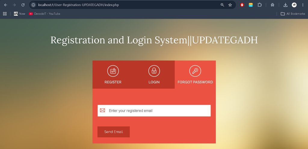 User Registration and Login System